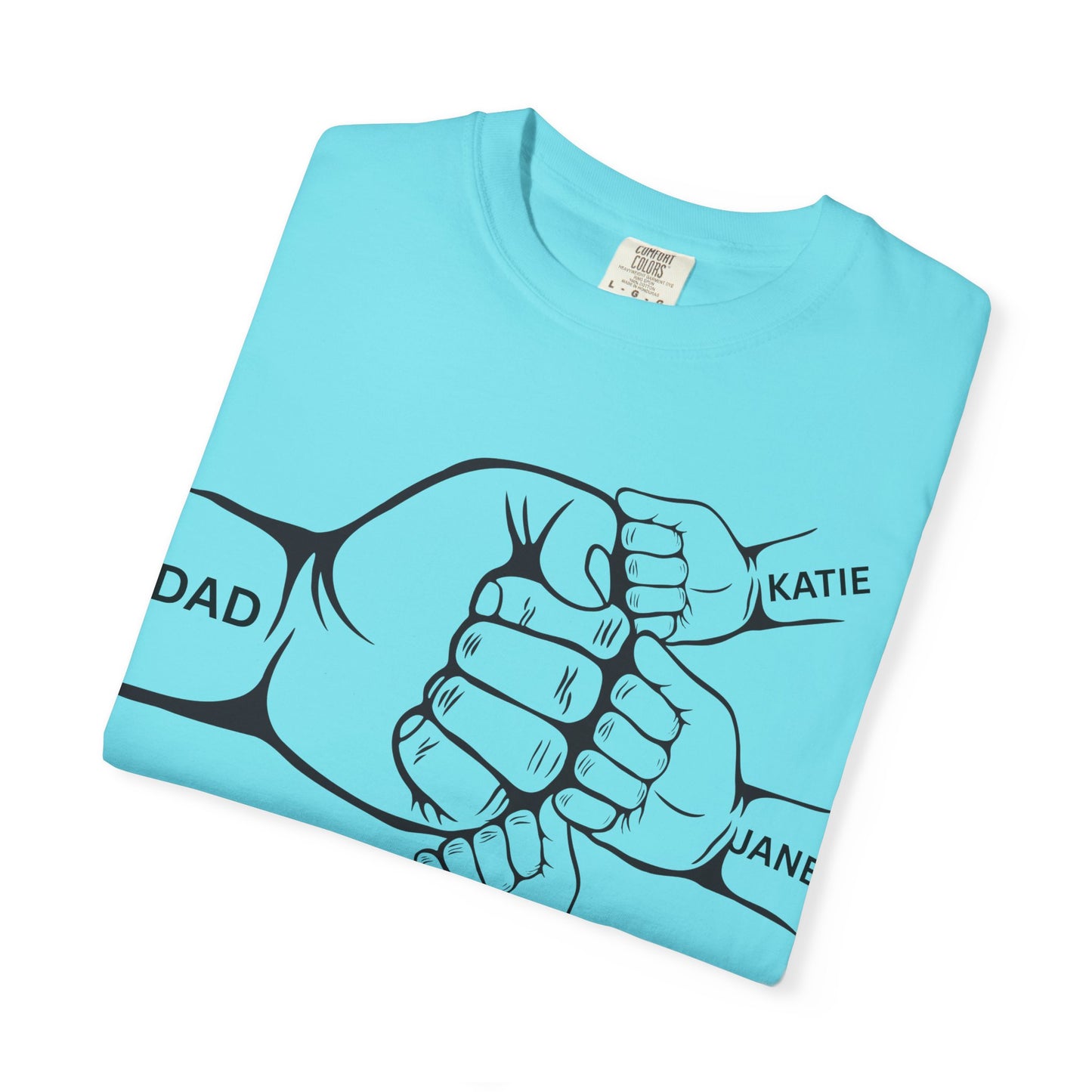Father's Day Family Shirt, Personalized Dad Tee, Gift for Dad, Unisex Dad T-Shirt, Custom Family Names Shirt