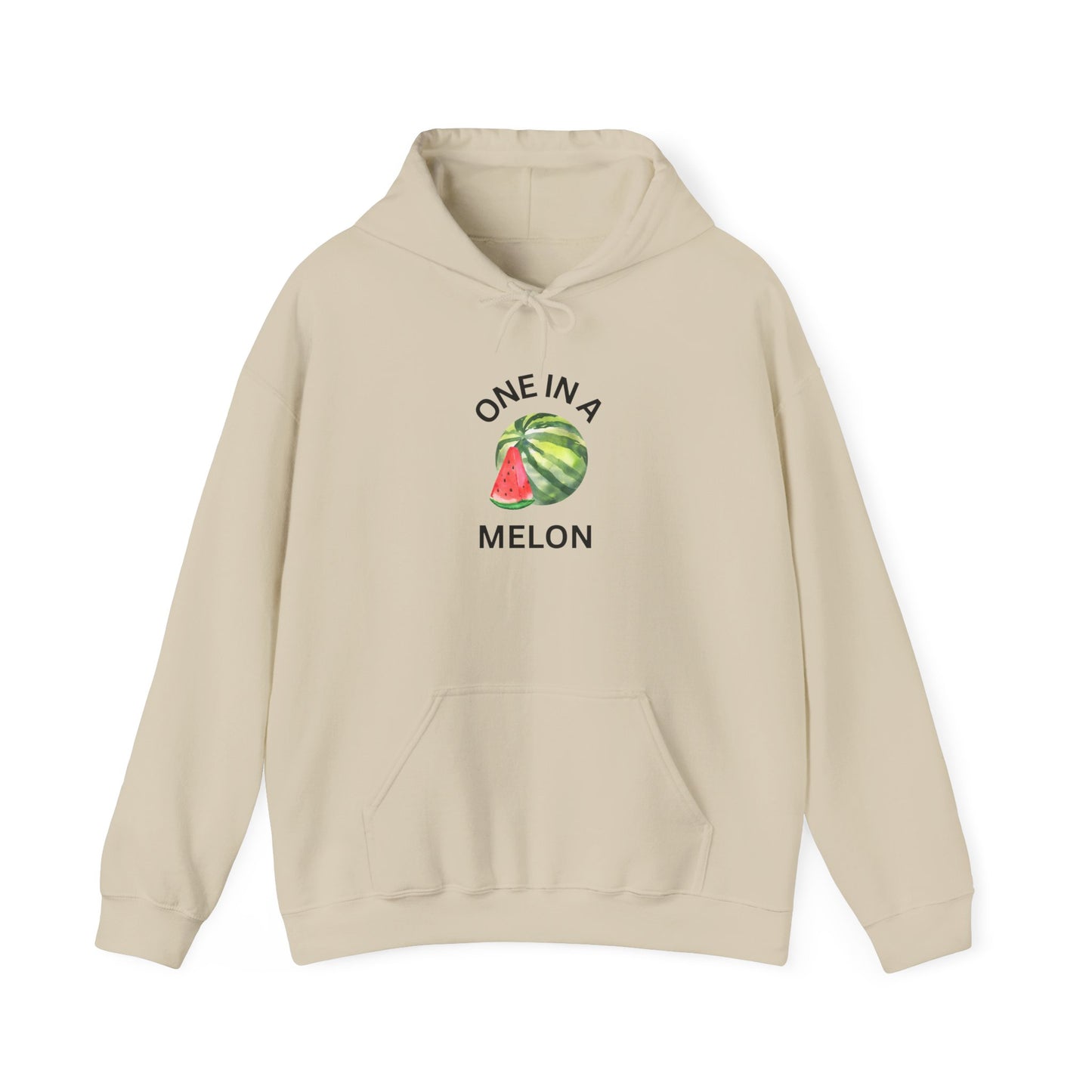 One in a Melon Hoodie | Fun Summer Sweatshirt, Cute Gift for Fruit Lovers, Soft Casual Wear for All Occasions, Trendy Unisex Apparel