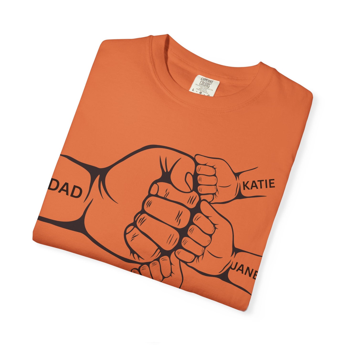 Father's Day Family Shirt, Personalized Dad Tee, Gift for Dad, Unisex Dad T-Shirt, Custom Family Names Shirt