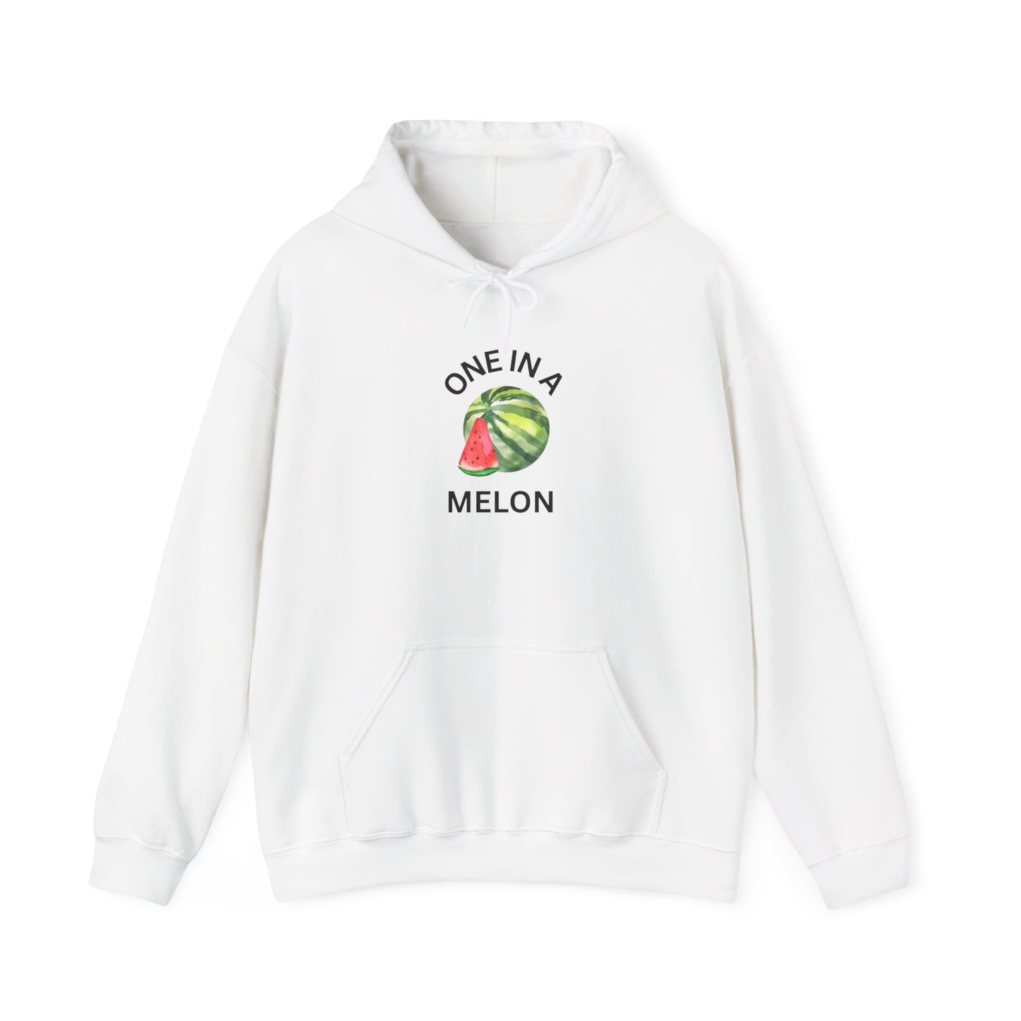 One in a Melon Hoodie | Fun Summer Sweatshirt, Cute Gift for Fruit Lovers, Soft Casual Wear for All Occasions, Trendy Unisex Apparel