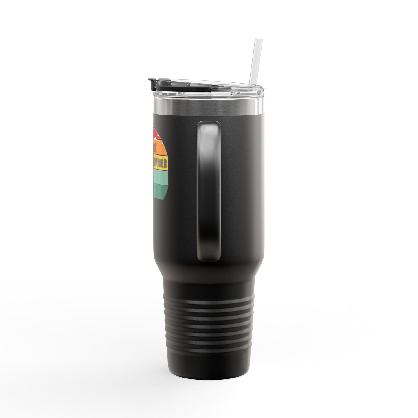 Bright Jamrock Summer Insulated Travel Mug | 40oz Sipper for Road Trips, Beach Days, Outdoors, Camping, Gift for Travelers