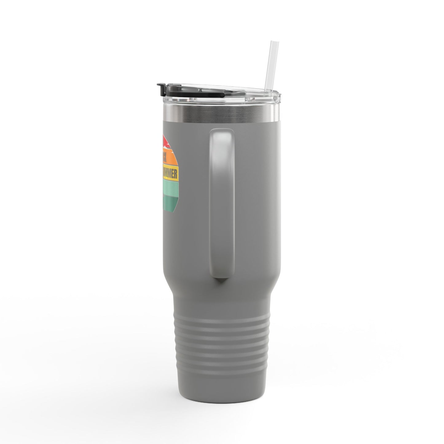 Bright Jamrock Summer Insulated Travel Mug | 40oz Sipper for Road Trips, Beach Days, Outdoors, Camping, Gift for Travelers