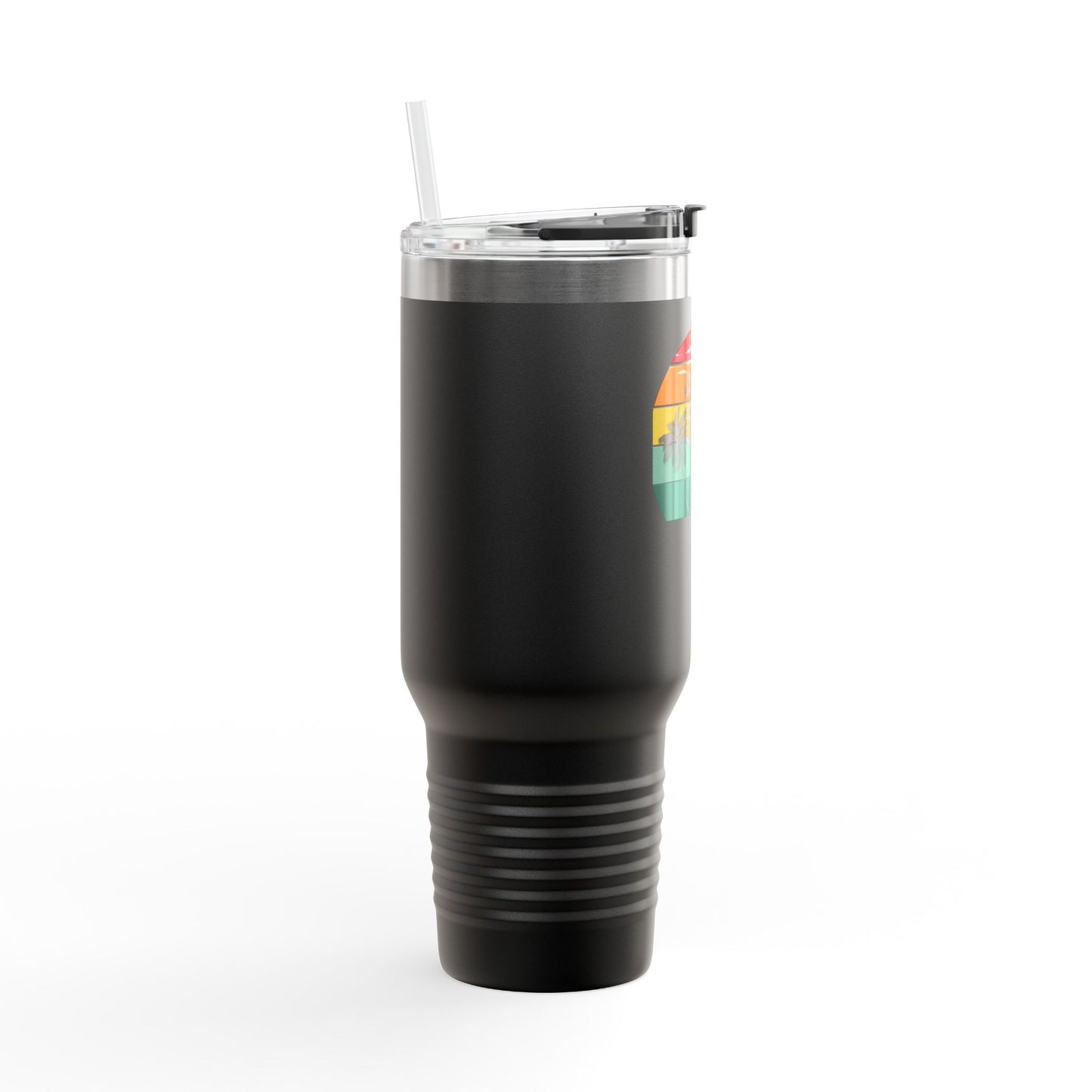 Bright Jamrock Summer Insulated Travel Mug | 40oz Sipper for Road Trips, Beach Days, Outdoors, Camping, Gift for Travelers