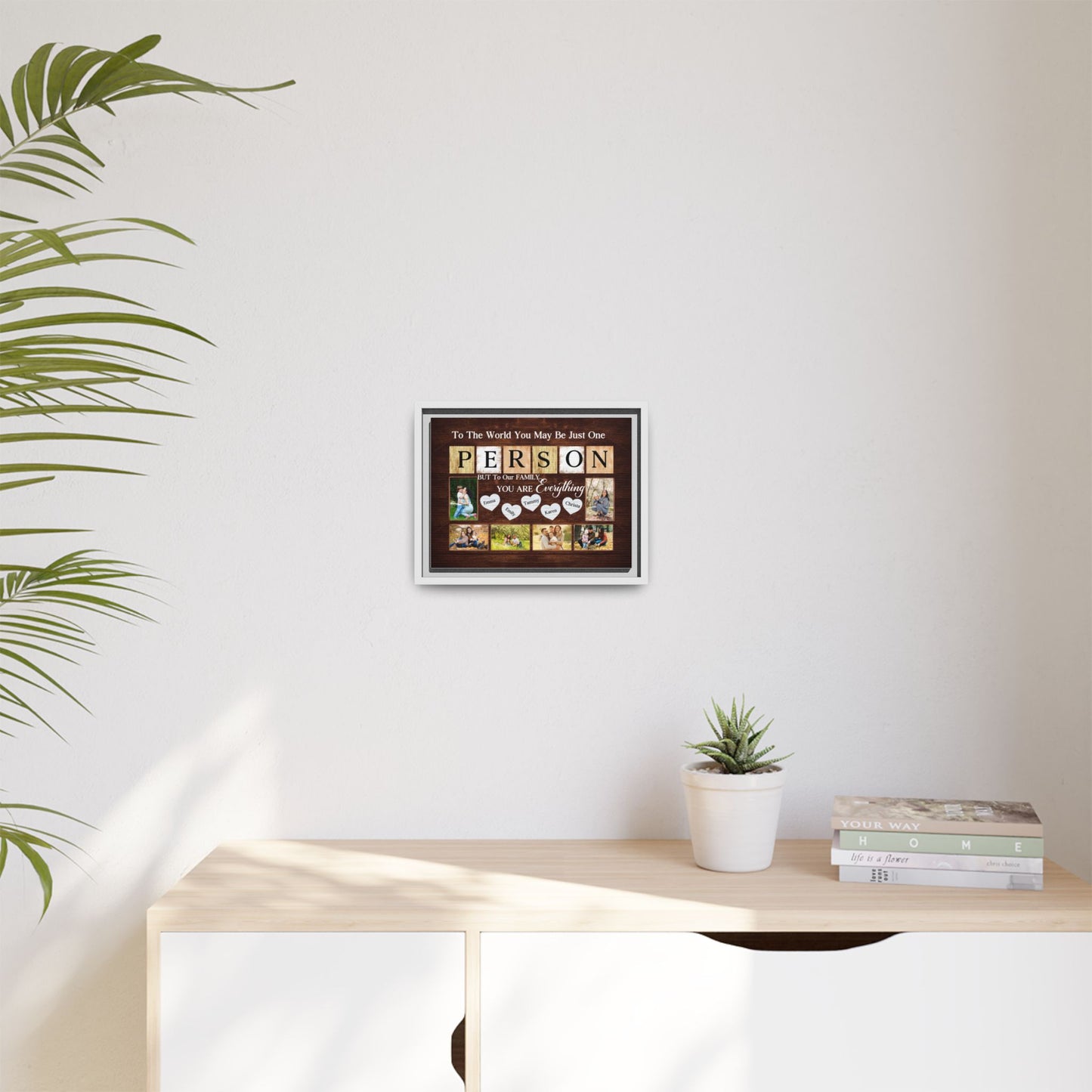 Personalized Family Canvas Art, Framed Wall Decor,