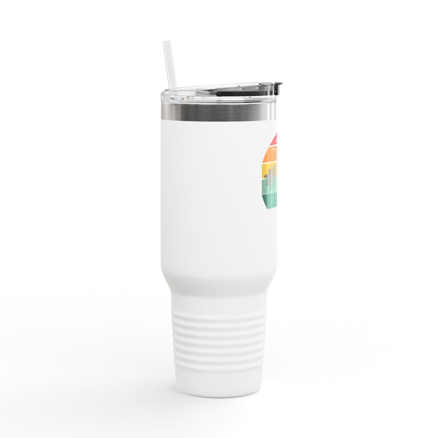 Bright Jamrock Summer Insulated Travel Mug | 40oz Sipper for Road Trips, Beach Days, Outdoors, Camping, Gift for Travelers
