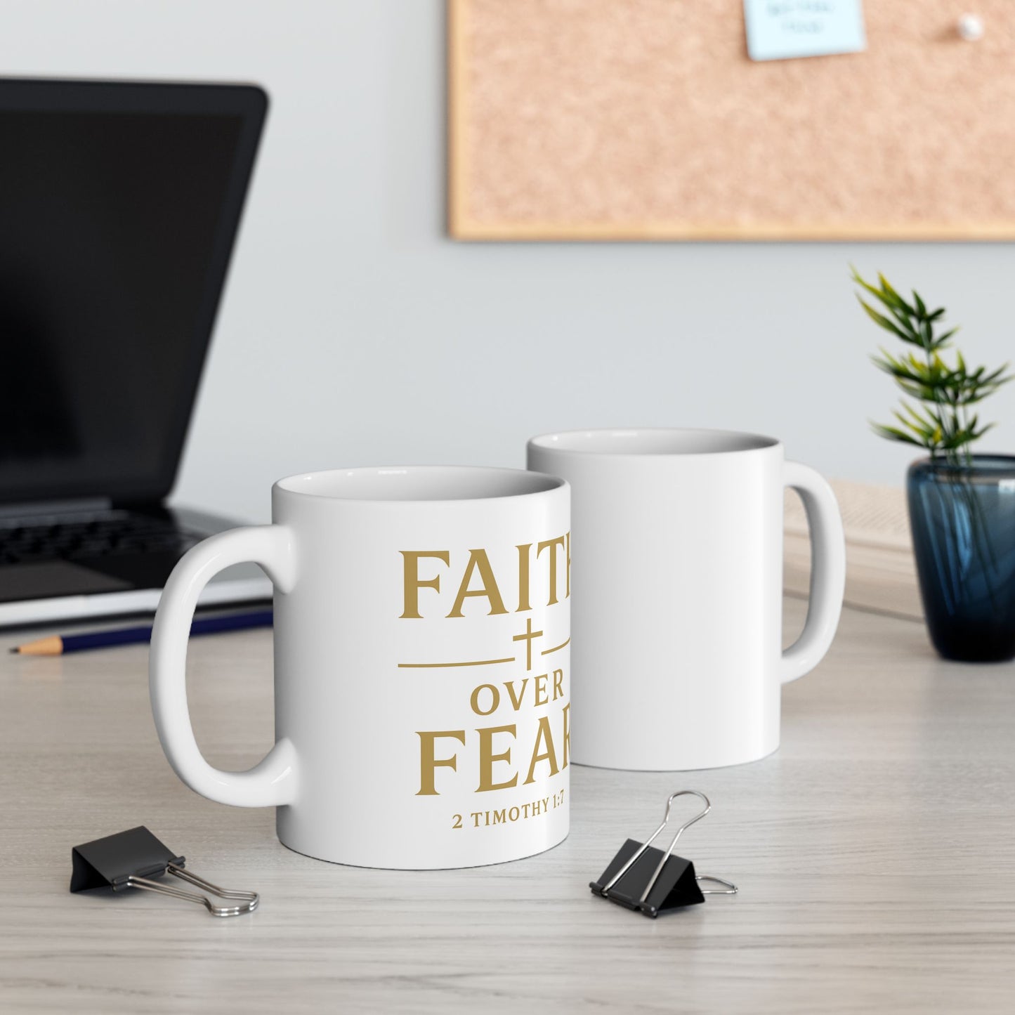 Elegant Gold Quote Ceramic Mug - Perfect Gift for Coffee Lovers, Inspirational Mug, 11oz, 15oz, Faith, Family