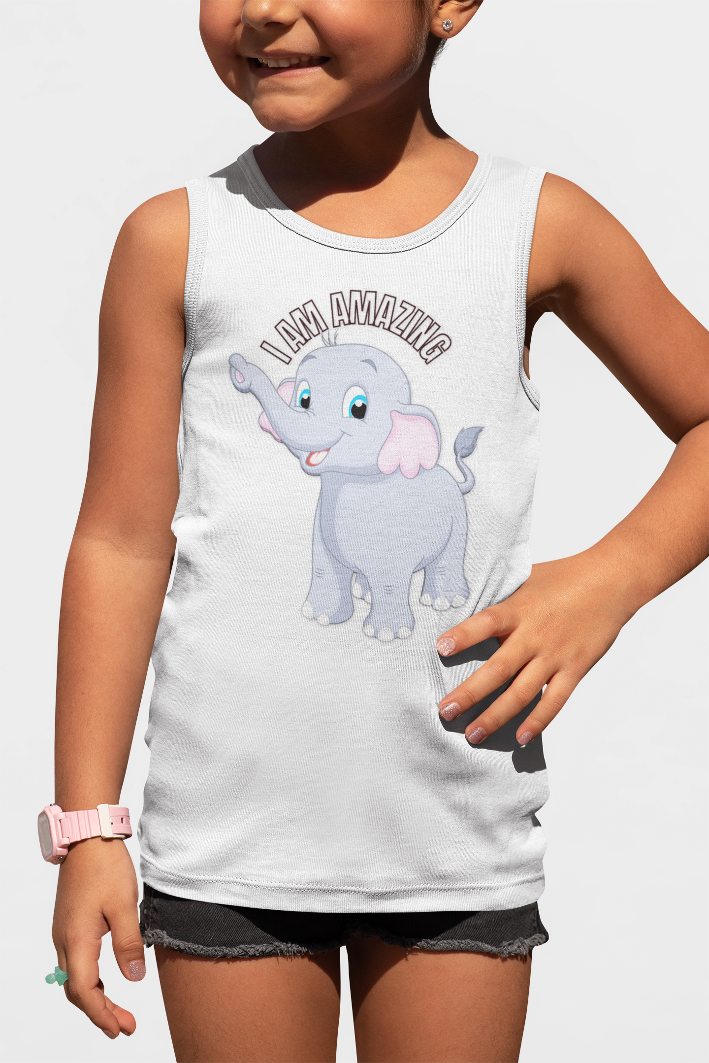 I Am Amazing Elephant Toddler Tops, Cute Kids Tee, Birthday Gift, Baby Shower, Fun Gift, Nursery Decor