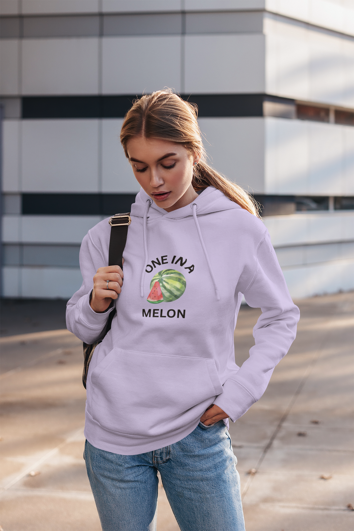 One in a Melon Hoodie | Fun Summer Sweatshirt, Cute Gift for Fruit Lovers, Soft Casual Wear for All Occasions, Trendy Unisex Apparel