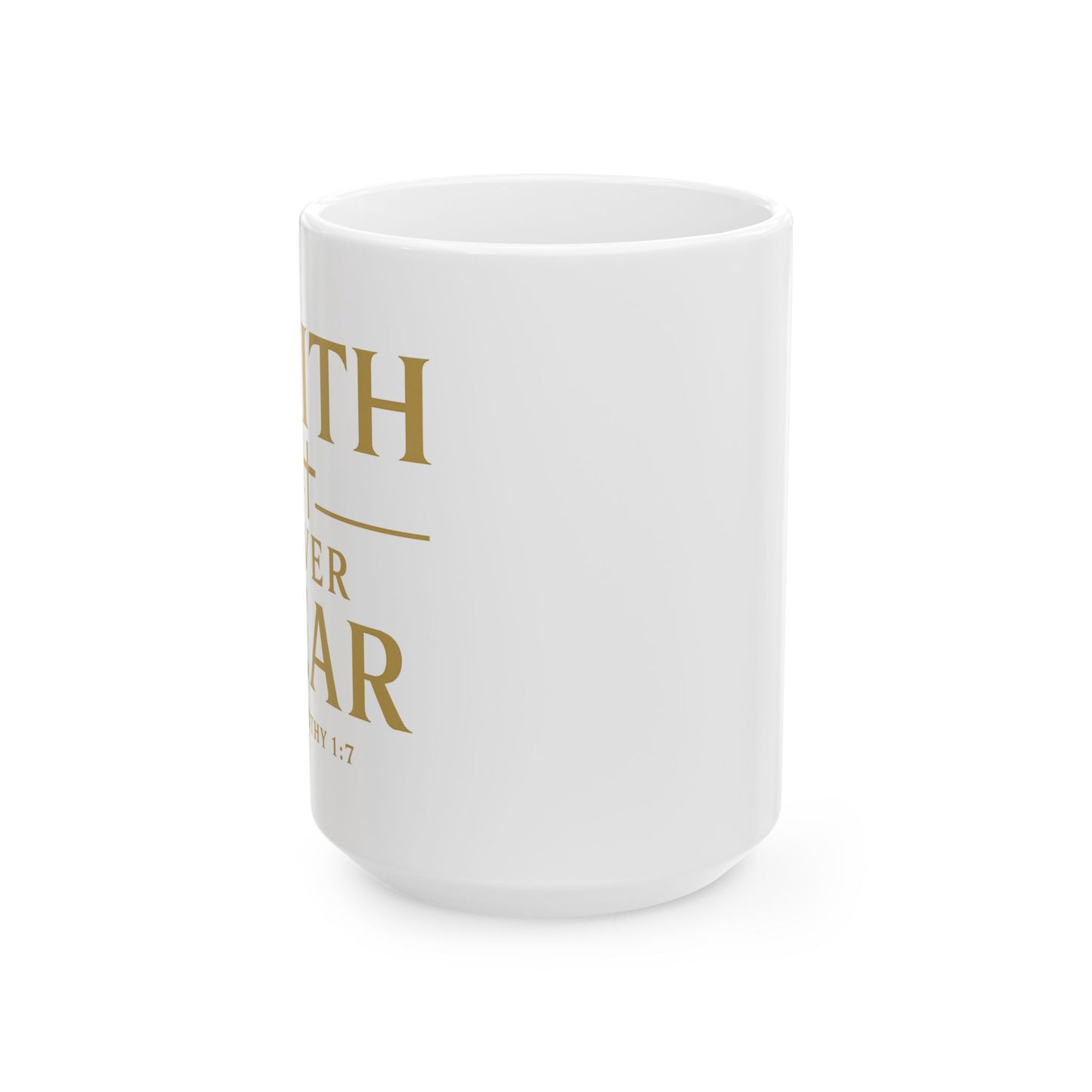Elegant Gold Quote Ceramic Mug - Perfect Gift for Coffee Lovers, Inspirational Mug, 11oz, 15oz, Faith, Family