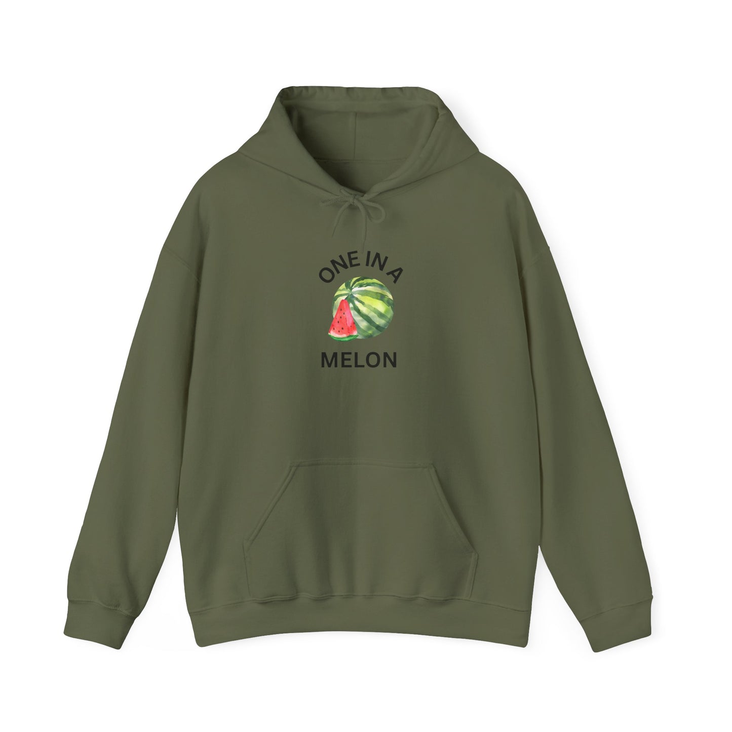 One in a Melon Hoodie | Fun Summer Sweatshirt, Cute Gift for Fruit Lovers, Soft Casual Wear for All Occasions, Trendy Unisex Apparel