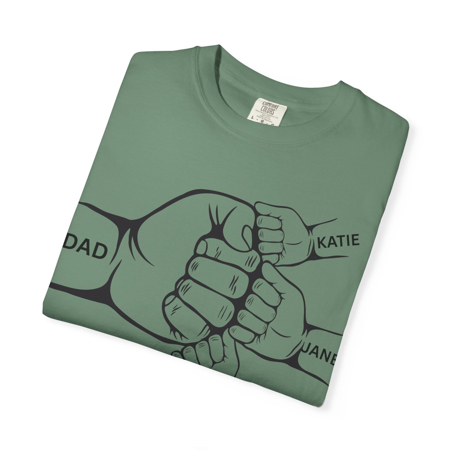 Father's Day Family Shirt, Personalized Dad Tee, Gift for Dad, Unisex Dad T-Shirt, Custom Family Names Shirt