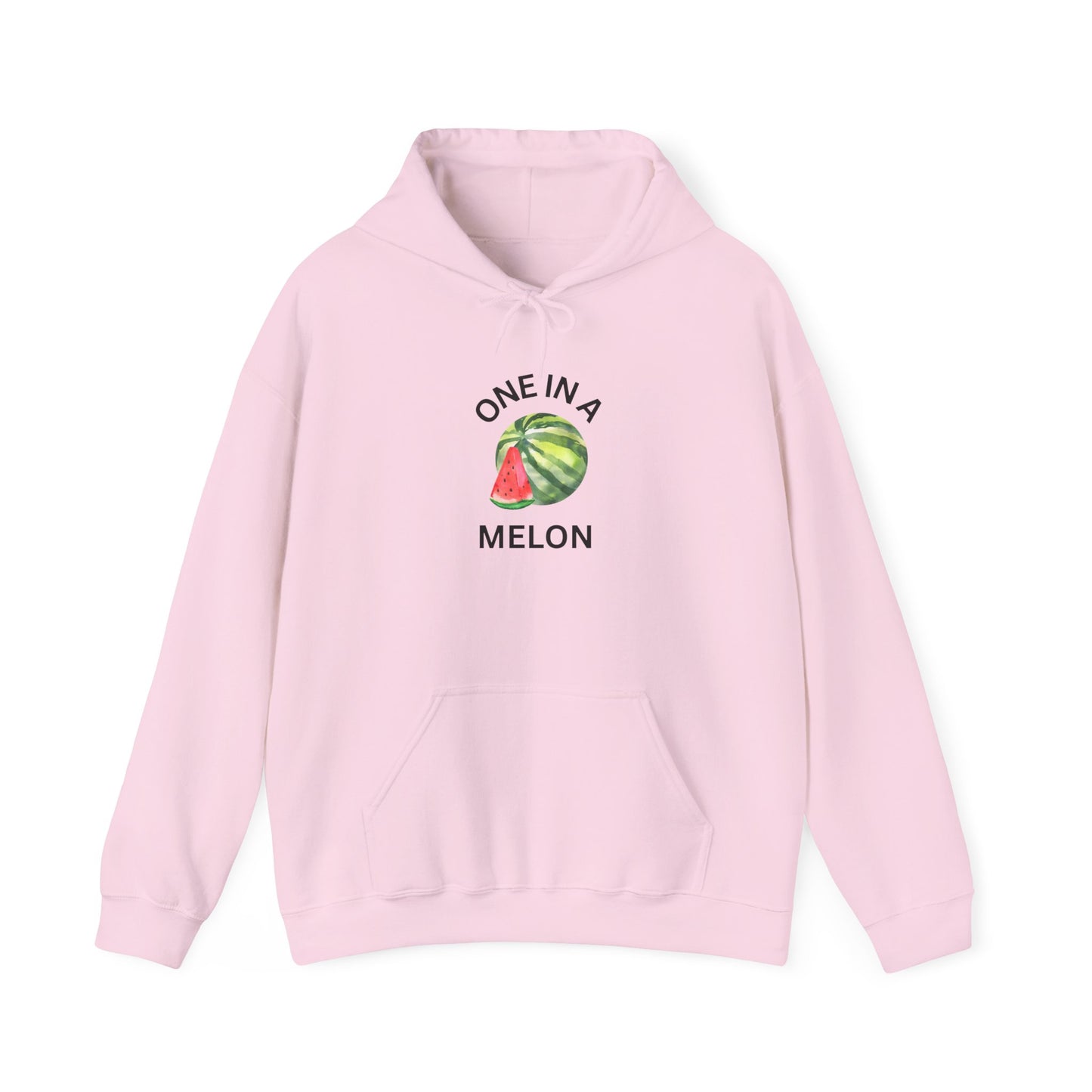 One in a Melon Hoodie | Fun Summer Sweatshirt, Cute Gift for Fruit Lovers, Soft Casual Wear for All Occasions, Trendy Unisex Apparel