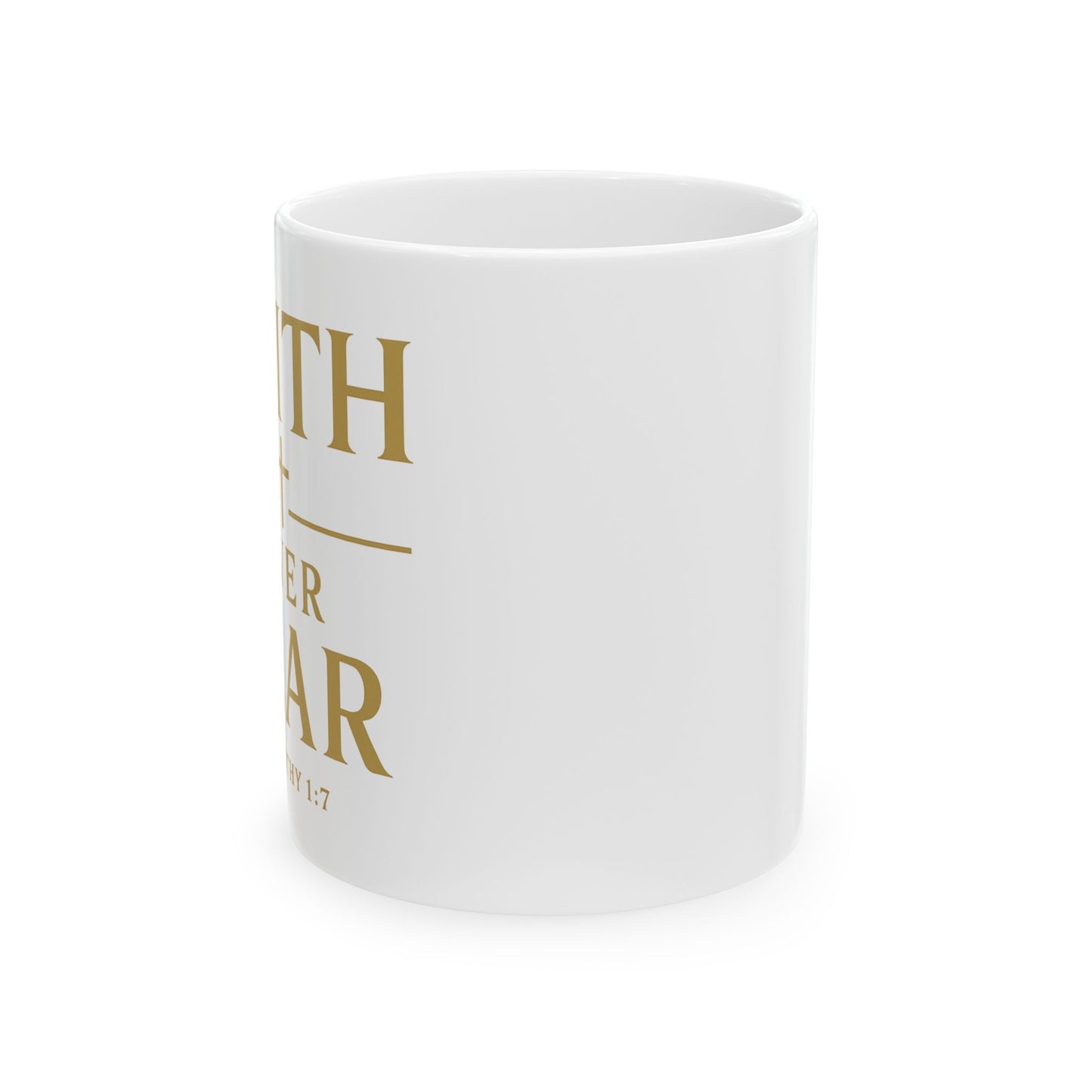 Elegant Gold Quote Ceramic Mug - Perfect Gift for Coffee Lovers, Inspirational Mug, 11oz, 15oz, Faith, Family