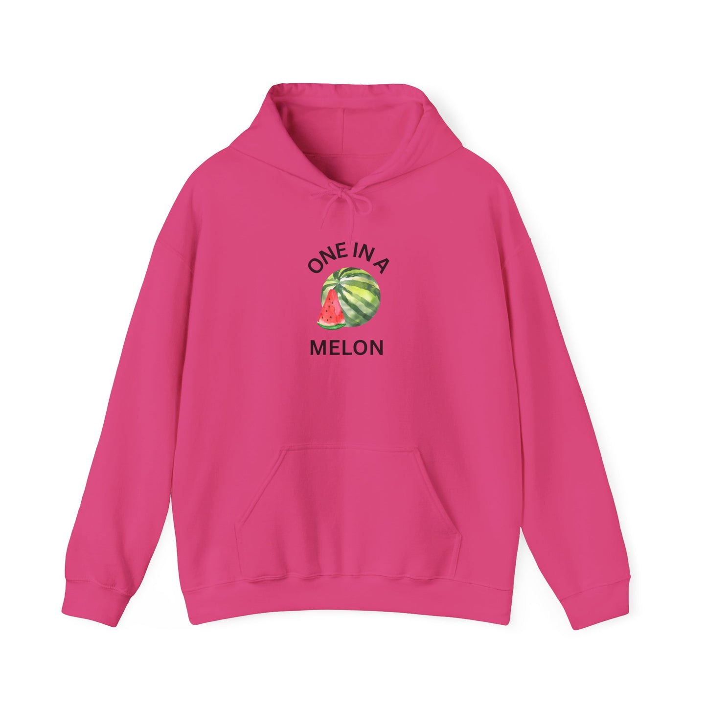 One in a Melon Hoodie | Fun Summer Sweatshirt, Cute Gift for Fruit Lovers, Soft Casual Wear for All Occasions, Trendy Unisex Apparel