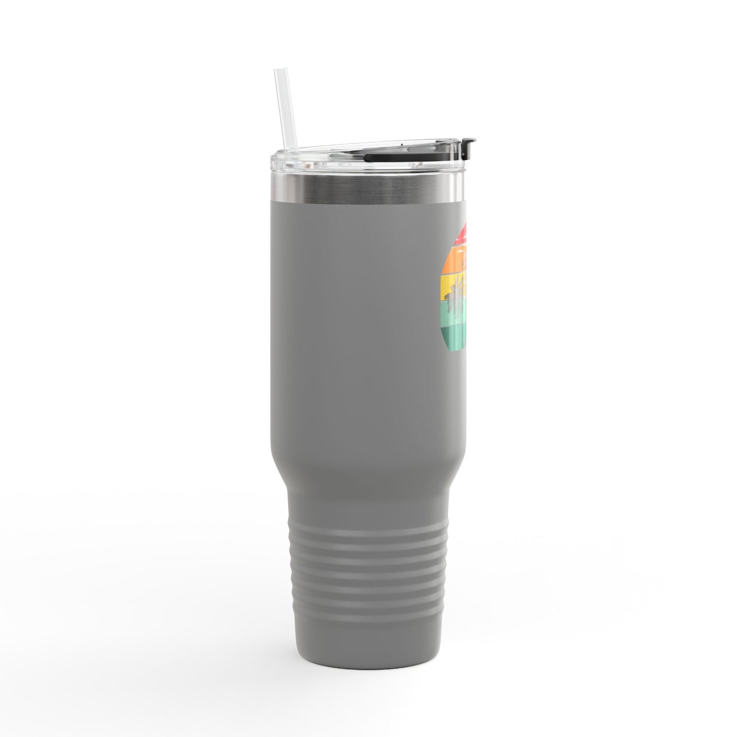 Bright Jamrock Summer Insulated Travel Mug | 40oz Sipper for Road Trips, Beach Days, Outdoors, Camping, Gift for Travelers