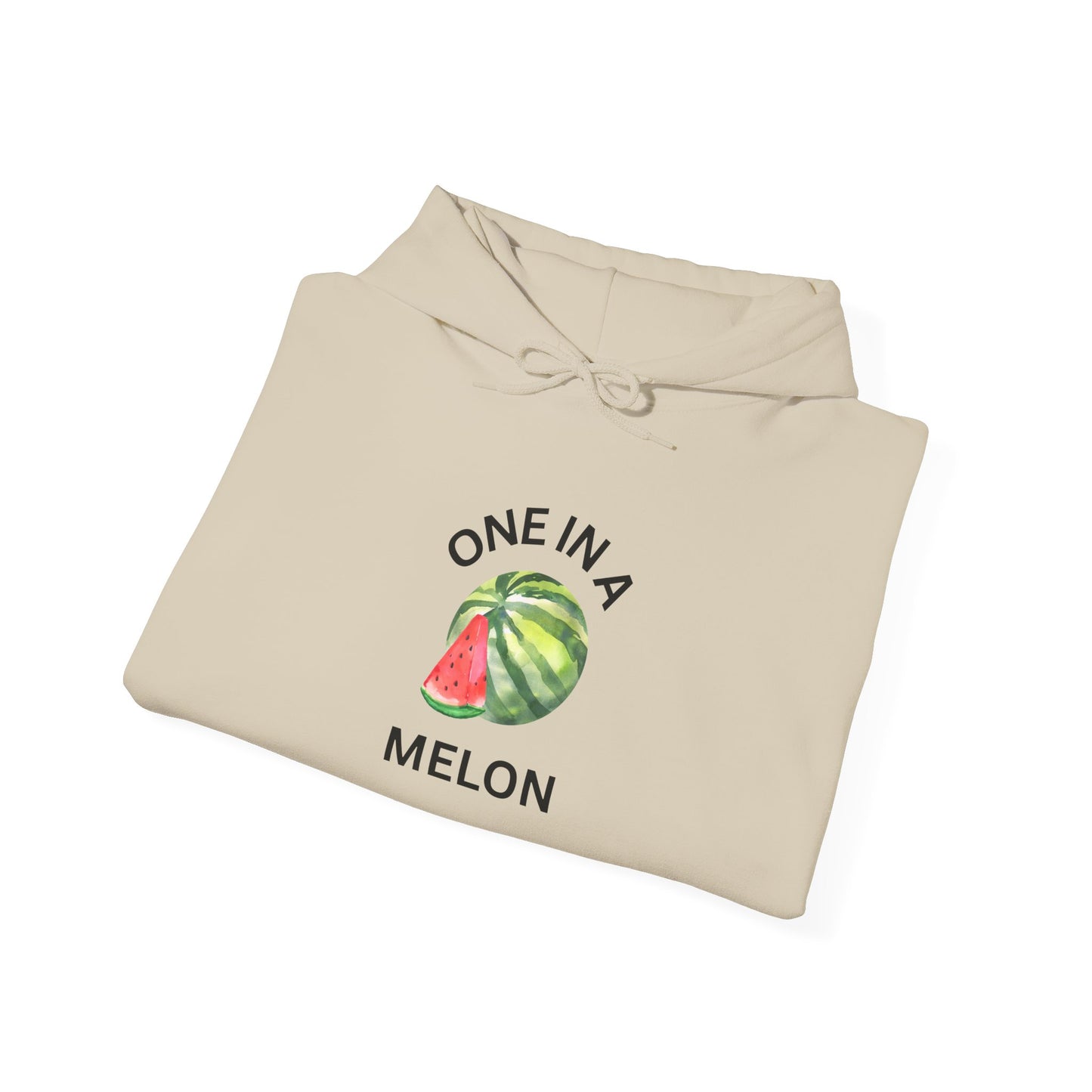One in a Melon Hoodie | Fun Summer Sweatshirt, Cute Gift for Fruit Lovers, Soft Casual Wear for All Occasions, Trendy Unisex Apparel