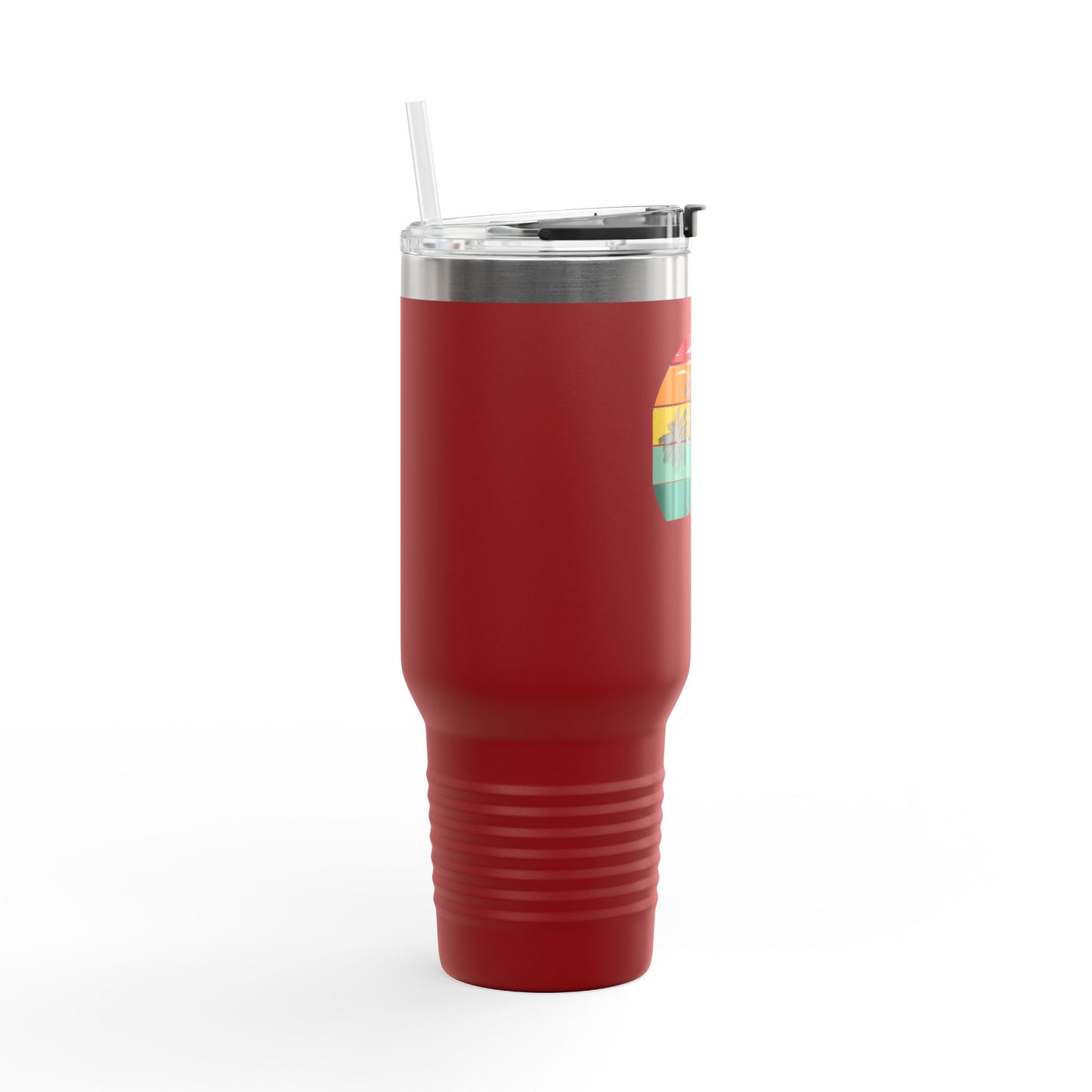 Bright Jamrock Summer Insulated Travel Mug | 40oz Sipper for Road Trips, Beach Days, Outdoors, Camping, Gift for Travelers