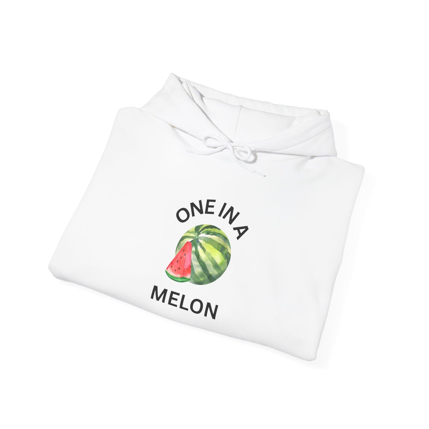 One in a Melon Hoodie | Fun Summer Sweatshirt, Cute Gift for Fruit Lovers, Soft Casual Wear for All Occasions, Trendy Unisex Apparel