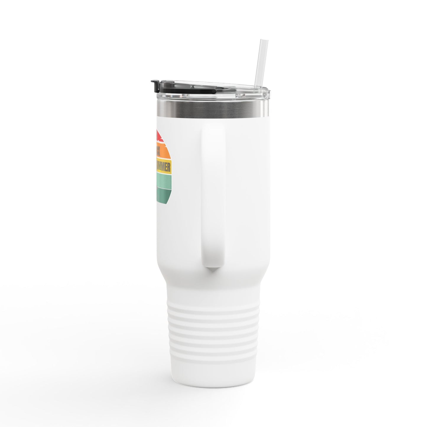 Bright Jamrock Summer Insulated Travel Mug | 40oz Sipper for Road Trips, Beach Days, Outdoors, Camping, Gift for Travelers