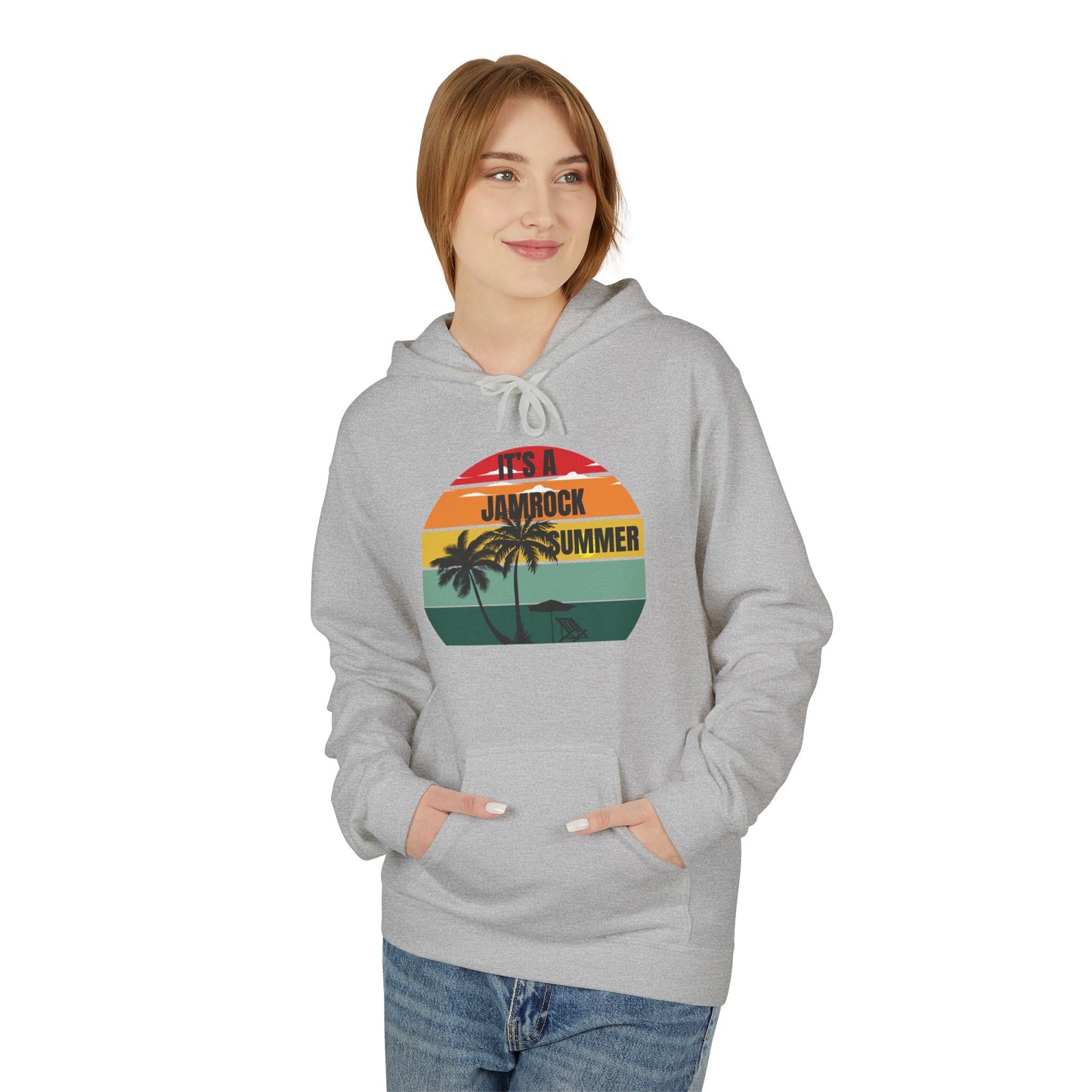 Retro Summer Vibes Hoodie, Travel Essentials, Unisex Casual Wear, Gifts for Her, Gifts for Him, Jamrock Summer Hoodie