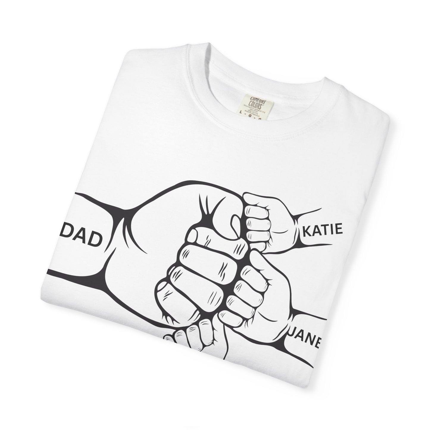 Father's Day Family Shirt, Personalized Dad Tee, Gift for Dad, Unisex Dad T-Shirt, Custom Family Names Shirt