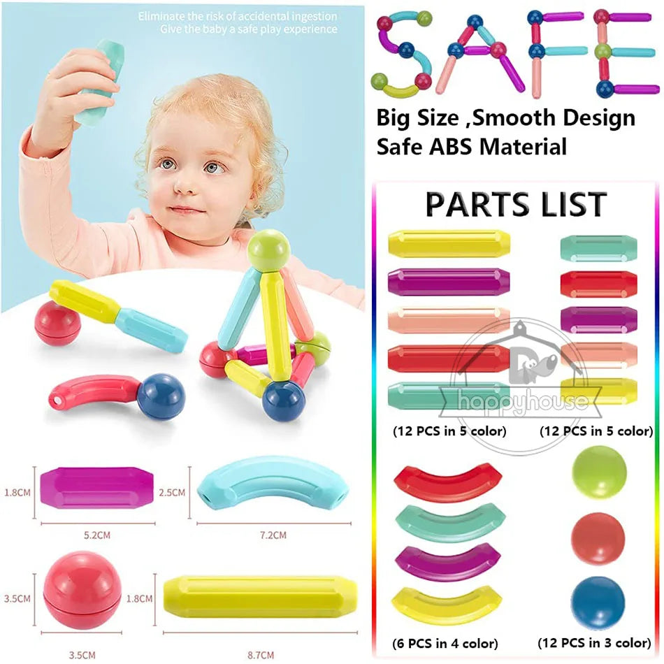 STEM Magnetic Building Toys β Educational Construction Set for Children