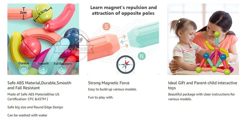 STEM Magnetic Building Toys β Educational Construction Set for Children