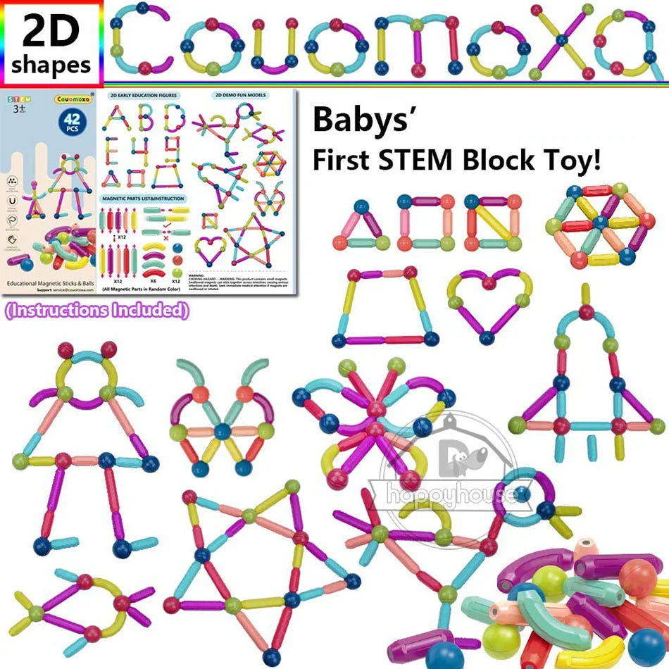 STEM Magnetic Building Toys β Educational Construction Set for Children