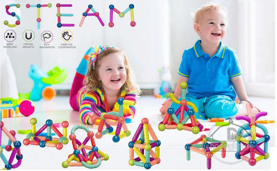 STEM Magnetic Building Toys β Educational Construction Set for Children