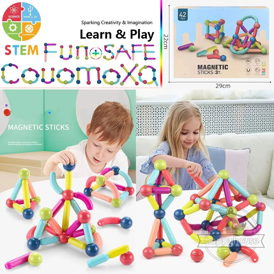 STEM Magnetic Building Toys β Educational Construction Set for Children