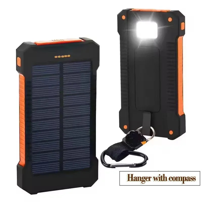 200000mAh Large Capacity Solar Power Bank Fast Charging Portable Charger External Battery for IPhone Samsun Xiaomi Powerbank