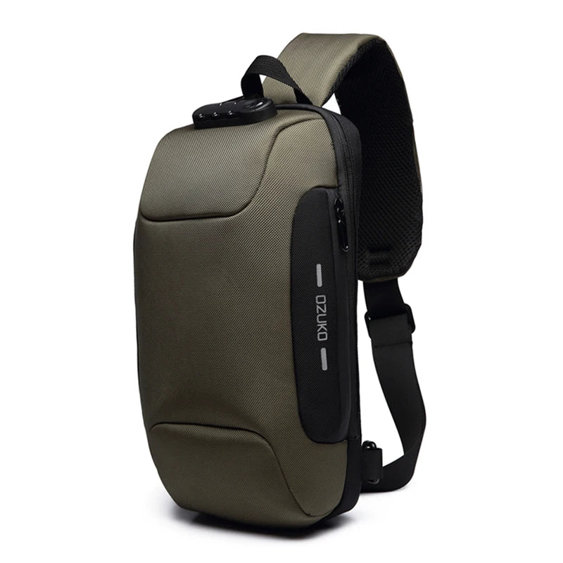 OZUKO Multifunction Shoulder Bag Men Anti-theft Crossbody Messenger Bags for Male Waterproof Short Trip Sling Bag Man Chest Pack