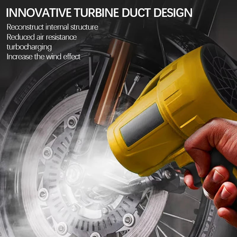 Electric Brushless Cordless Electric Air Blower Turbo Jet Fan Brush Motor Handheld Dust Blowing Power Tool for Dewalt Battery