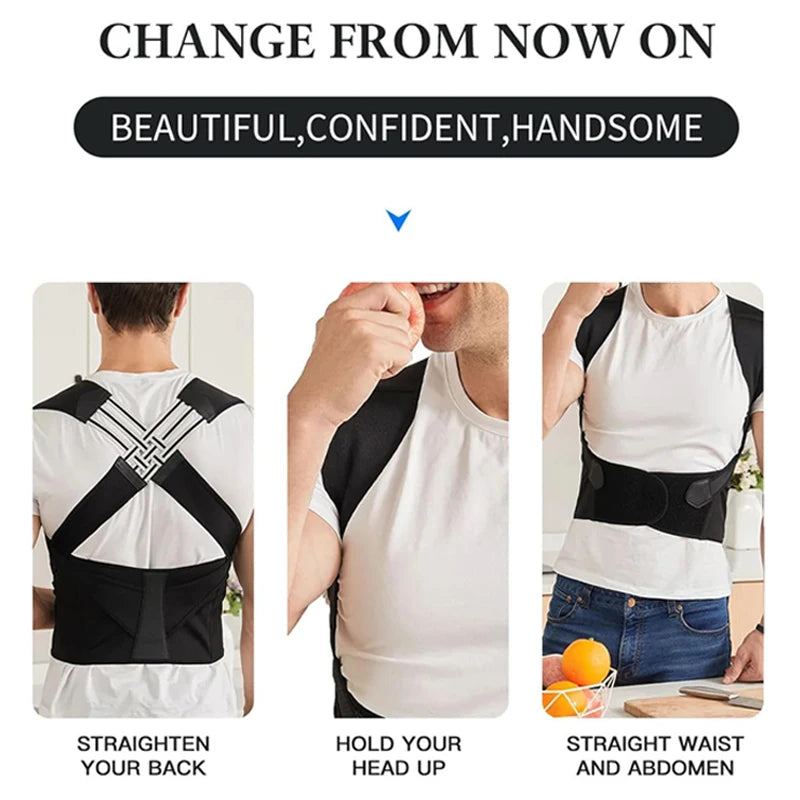 Dropshipping Back Posture Corrector Brace for Women breathable Back Posture Correction back support belt shoulder students kid