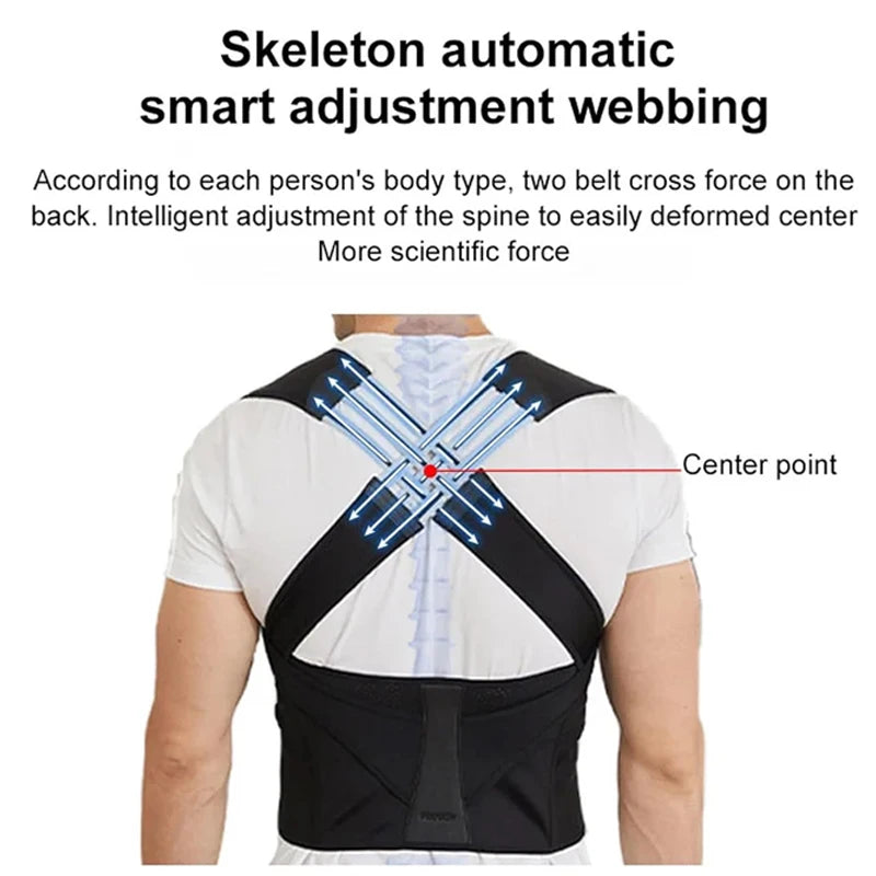 Dropshipping Back Posture Corrector Brace for Women breathable Back Posture Correction back support belt shoulder students kid