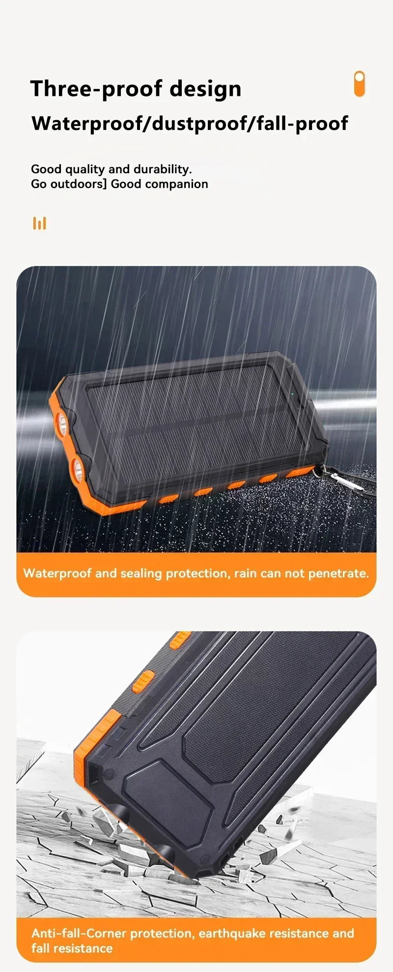 200000mAh Large Capacity Solar Power Bank Fast Charging Portable Charger External Battery for IPhone Samsun Xiaomi Powerbank
