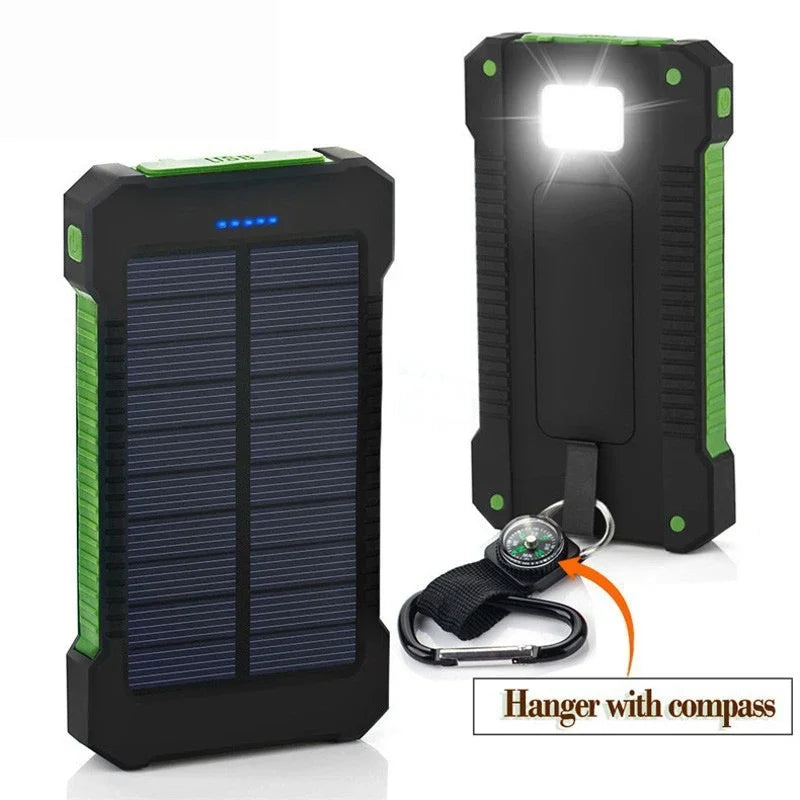 200000mAh Large Capacity Solar Power Bank Fast Charging Portable Charger External Battery for IPhone Samsun Xiaomi Powerbank