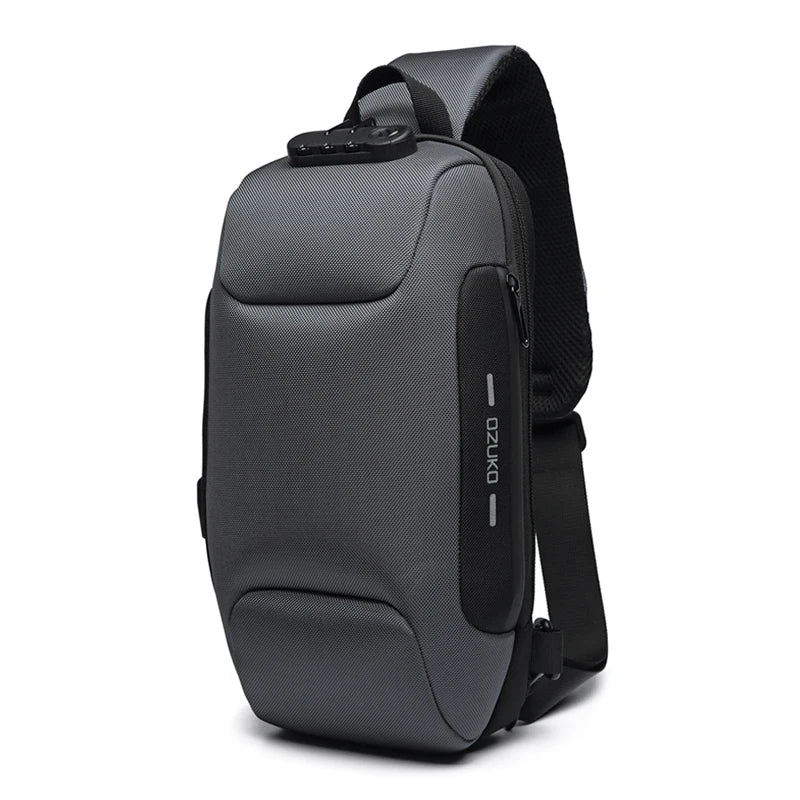 OZUKO Multifunction Shoulder Bag Men Anti-theft Crossbody Messenger Bags for Male Waterproof Short Trip Sling Bag Man Chest Pack