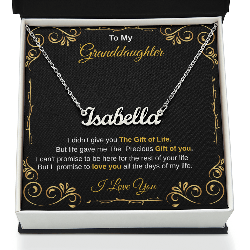 To my granddaughter Necklace