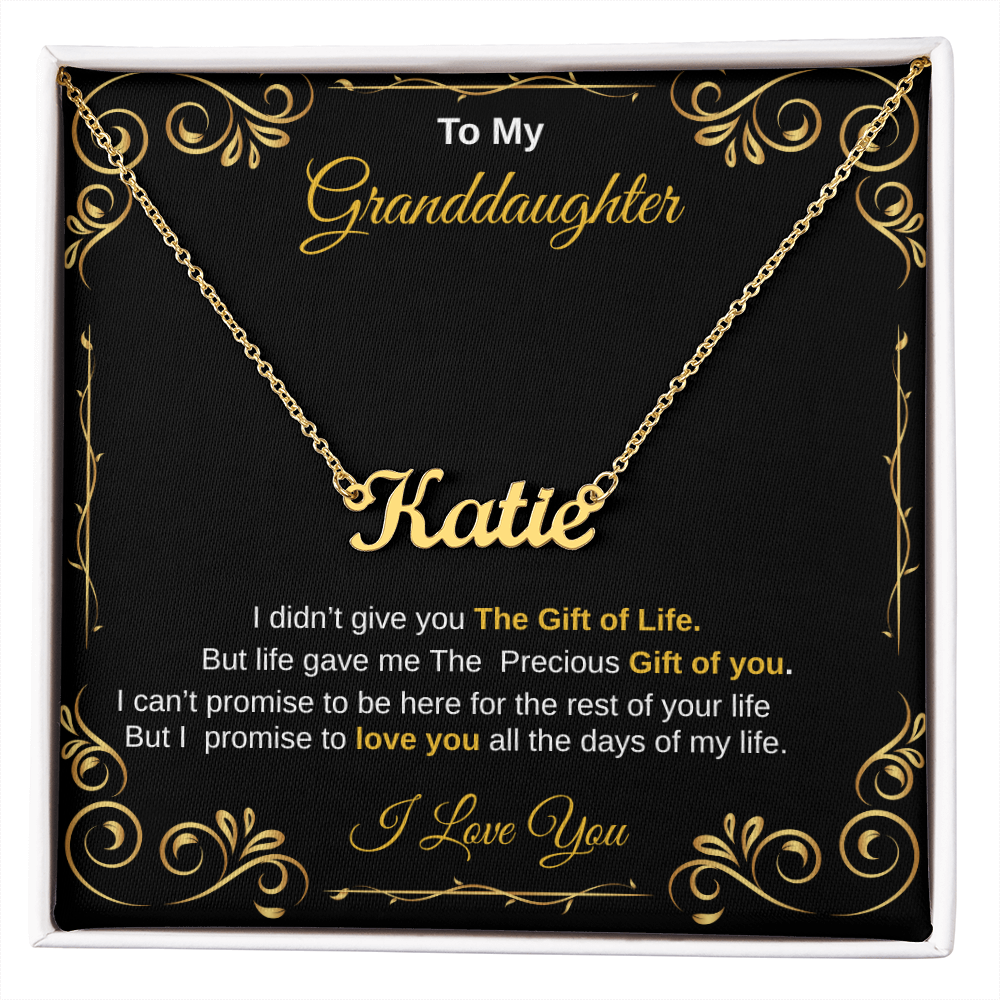 To my granddaughter Necklace