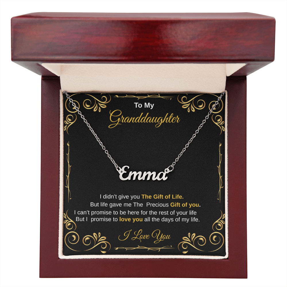 To my granddaughter Necklace