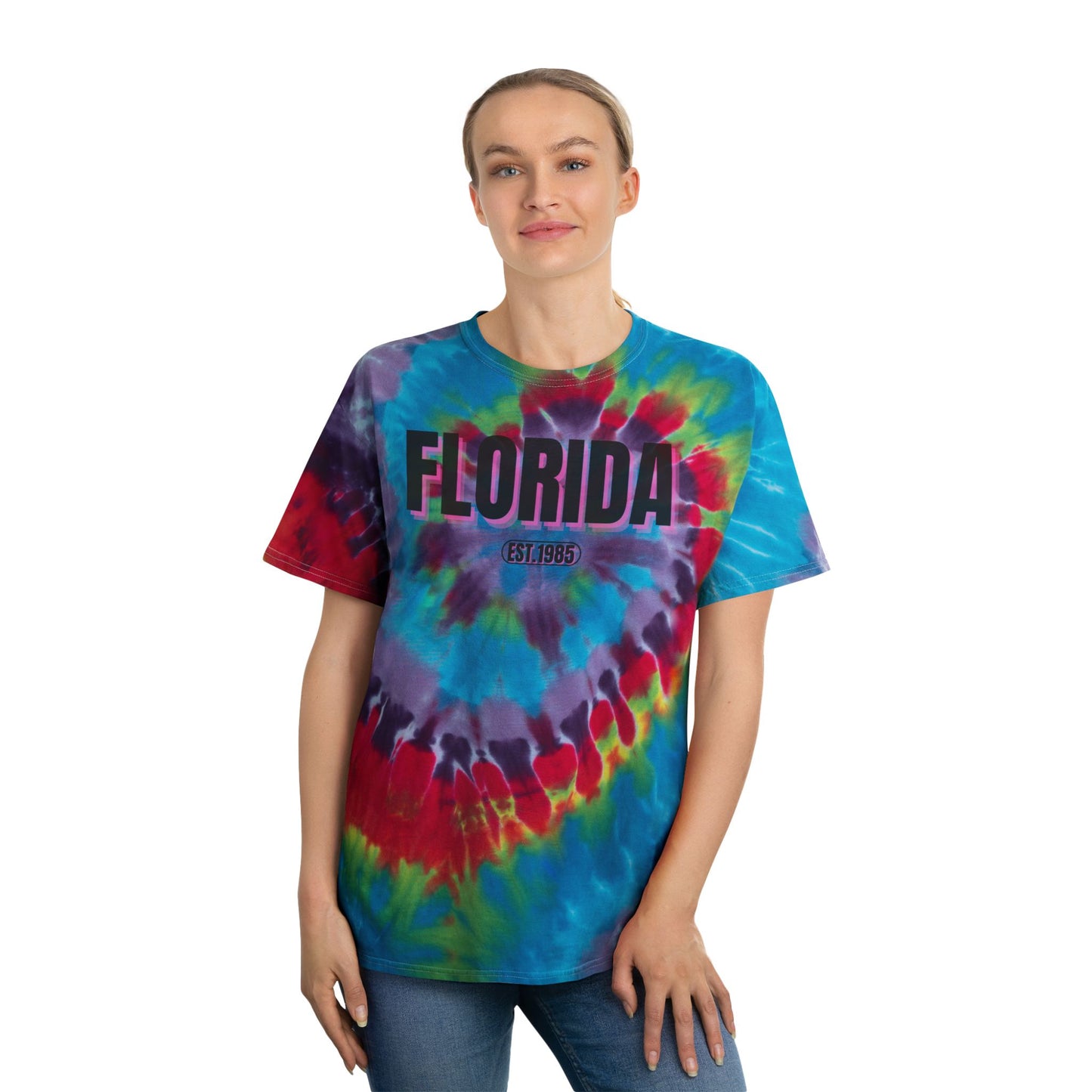 Vibrant Tie-Dye Tee, Colorful Spiral Shirt, Retro Summer Top, Beachwear, Festival Outfit, Unique Gift for Teens, Casual Wear