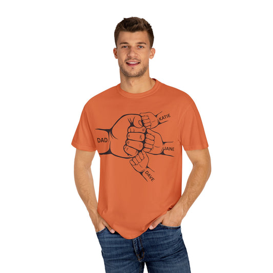 Father's Day Family Shirt, Personalized Dad Tee, Gift for Dad, Unisex Dad T-Shirt, Custom Family Names Shirt