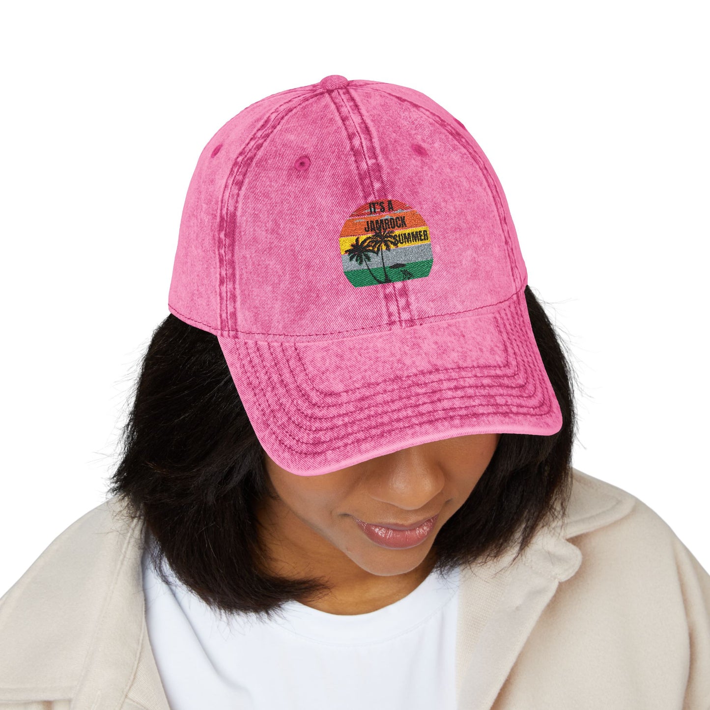 Vintage Cap with Embroidered Design, Casual Fashion Hat, Summer Accessory, Gift for Him/Her, Retro Style Headwear