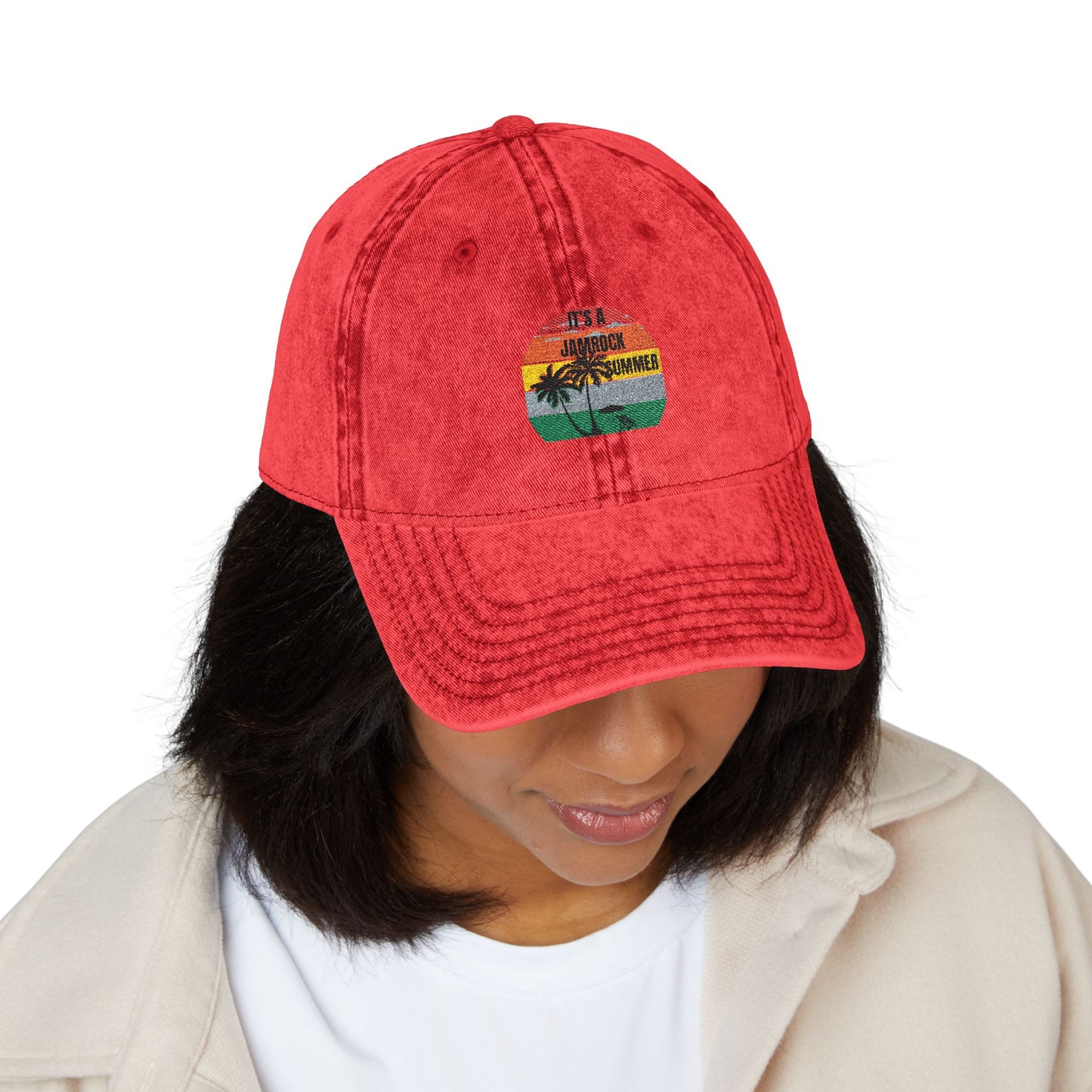Vintage Cap with Embroidered Design, Casual Fashion Hat, Summer Accessory, Gift for Him/Her, Retro Style Headwear