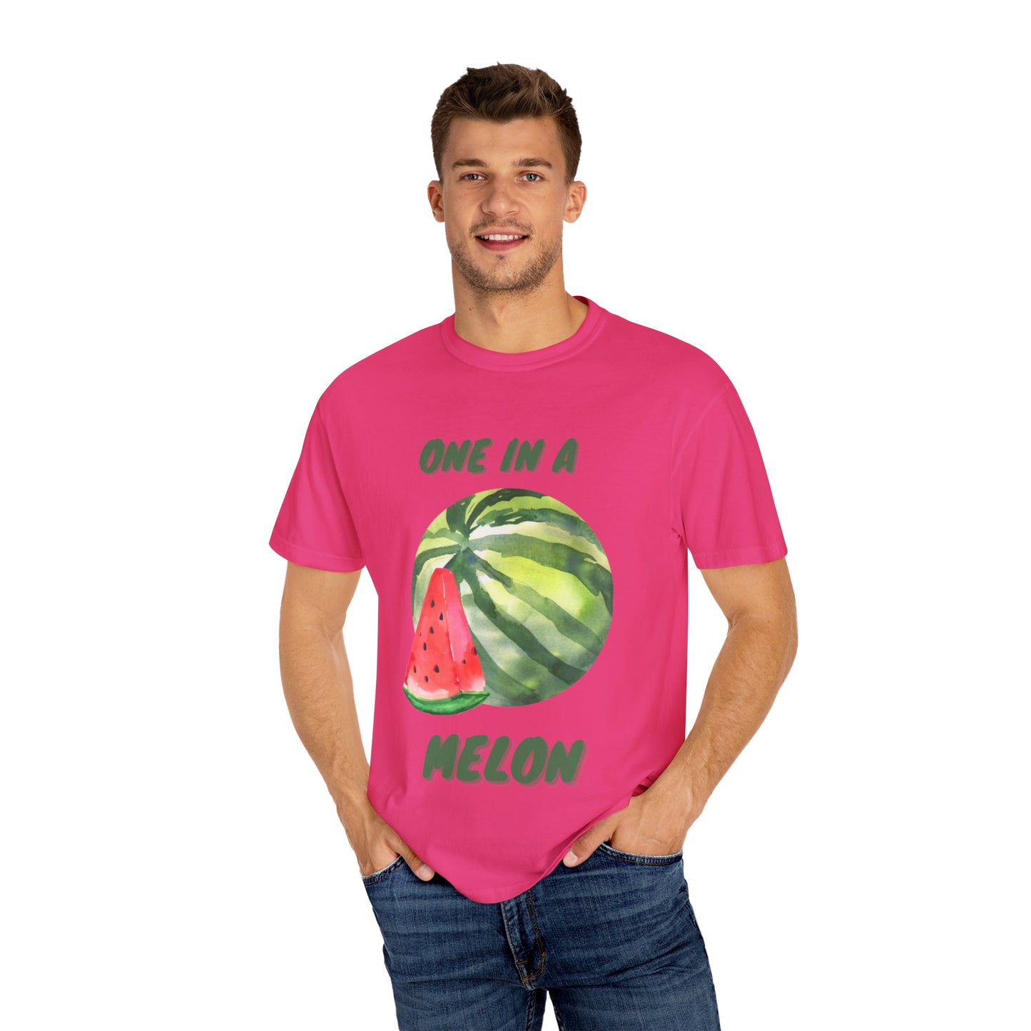 Whimsical Watermelon T-Shirt, Fun Tee, Summer Adventure Shirt, Gift for Fruit Lovers, Cute, Quirky Casual Wear