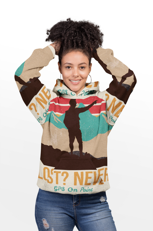 Unisex Lightweight Hoodie - 'LOST? NEVER.' Travel Sweatshirt for Adventurers, Travel Lovers, Gifts for Hikers, Outdoor Apparel, Great [...]
