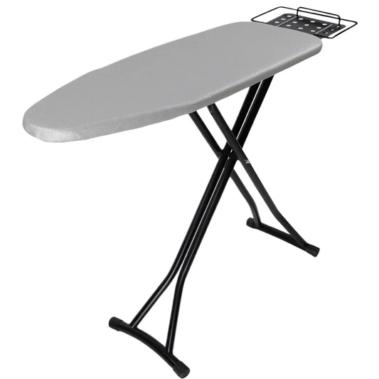 Heavy Duty Compact Iron Board Height Adjustable Ironing Board with Iron Rest Metal Frame Lightweight Ironing Board Non-Slip Legs