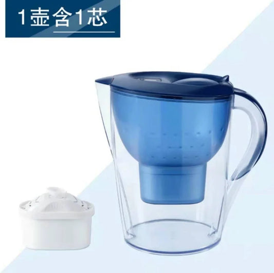 Household Filter Kettle with 1 Filter Device Alkaline Activated Carbon Water Purifier and Timer Clean Non-toxic Filter Wate 3.5L