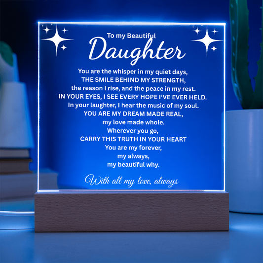 To my Daughter/The smile behind my strength